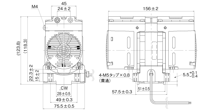 DAP-9D-DC24　寸法図